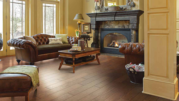 hardwood flooring in a stylish Louisiana living room